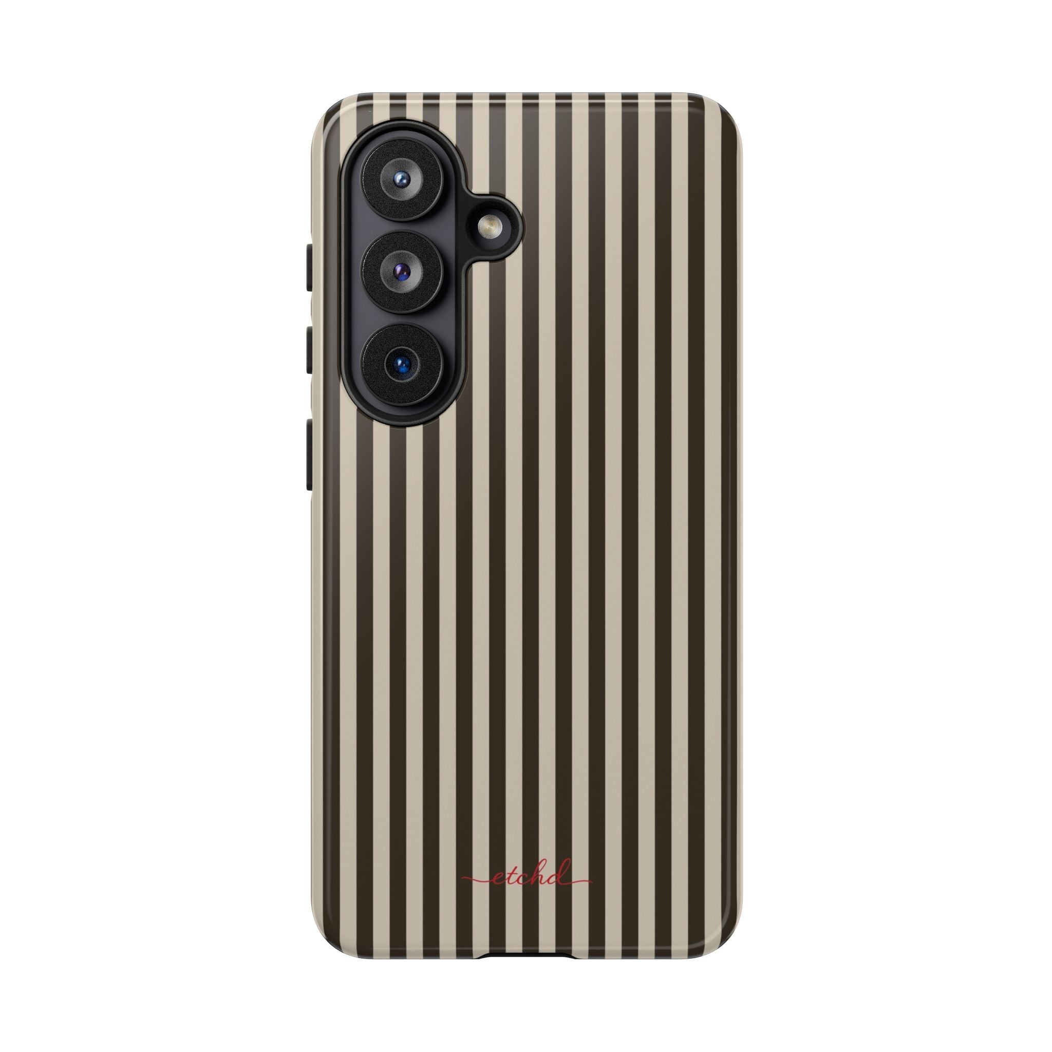 Cream & Brown Striped Phone Case by etchd, view 61
