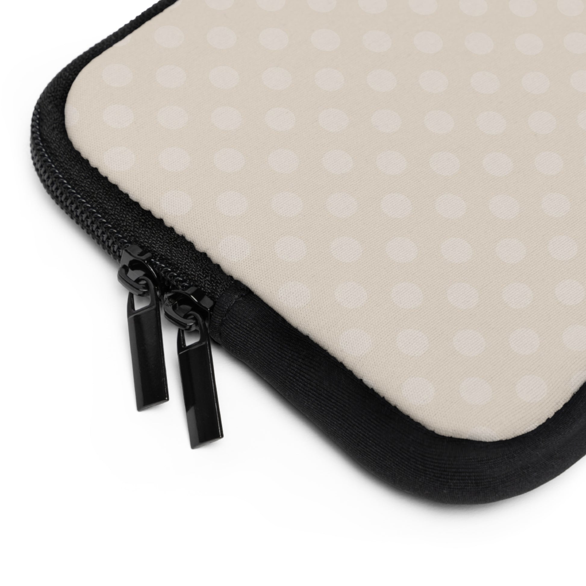 Neutral Polka Dot Laptop Sleeve by etchd, view 2