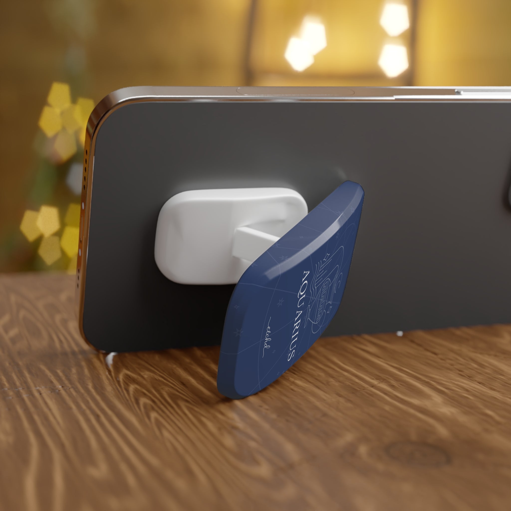 Aquarius Click-On Phone Grip by etchd, view 3