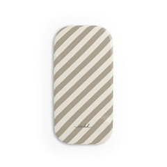 Neutral Striped Diagonal Agarre clipsable para móvil de etchd