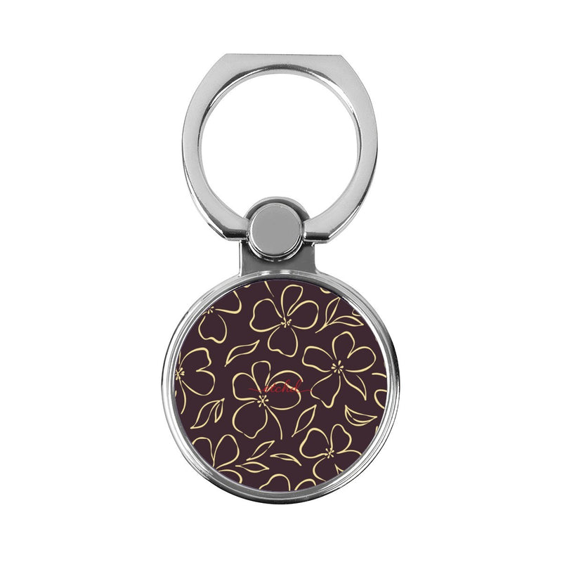 Plum & Butter Floral Anello supporto classico per telefono-zoom-