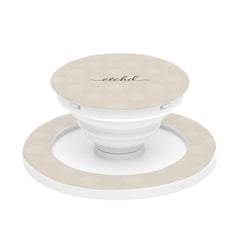 Neutral Polka Dot Phone Grip And Stand by etchd