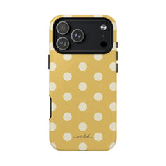 Cream & Butter Polka Dot Magnetic Phone Case by etchd, view 31