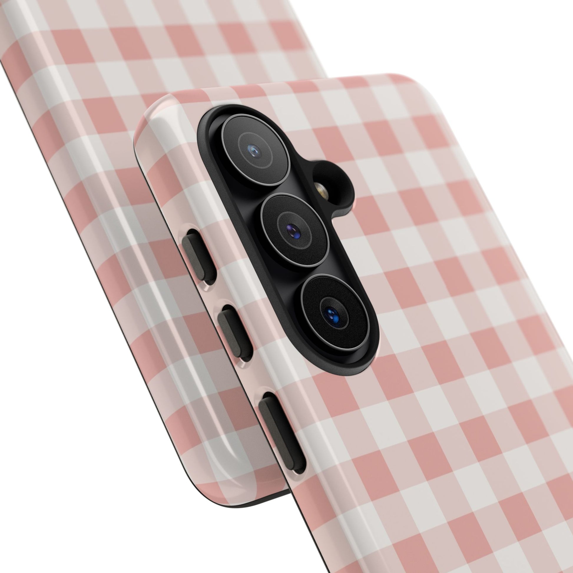 Blush & White Gingham Phone Case by etchd, view 209