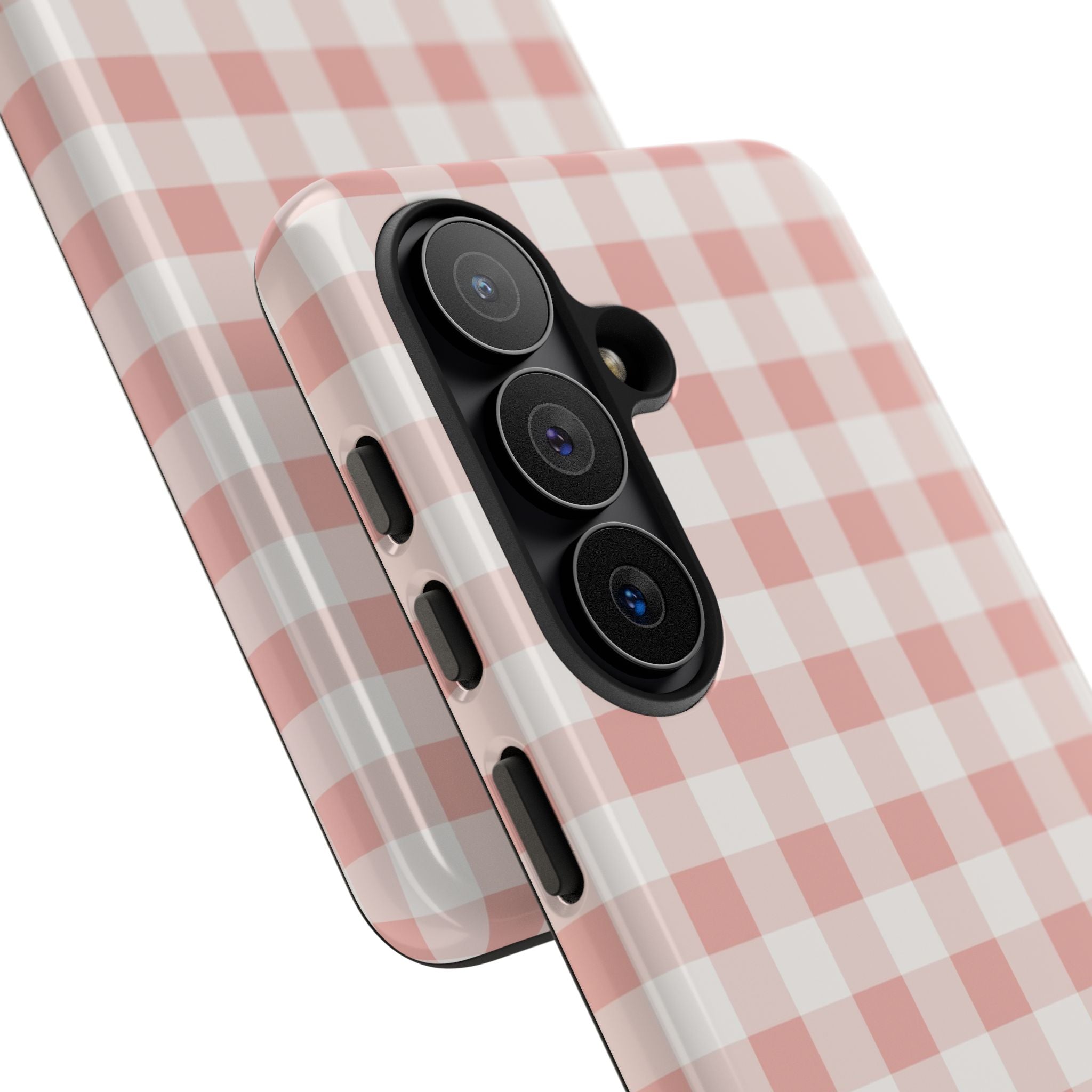 Blush & White Gingham Phone Case by etchd, view 209