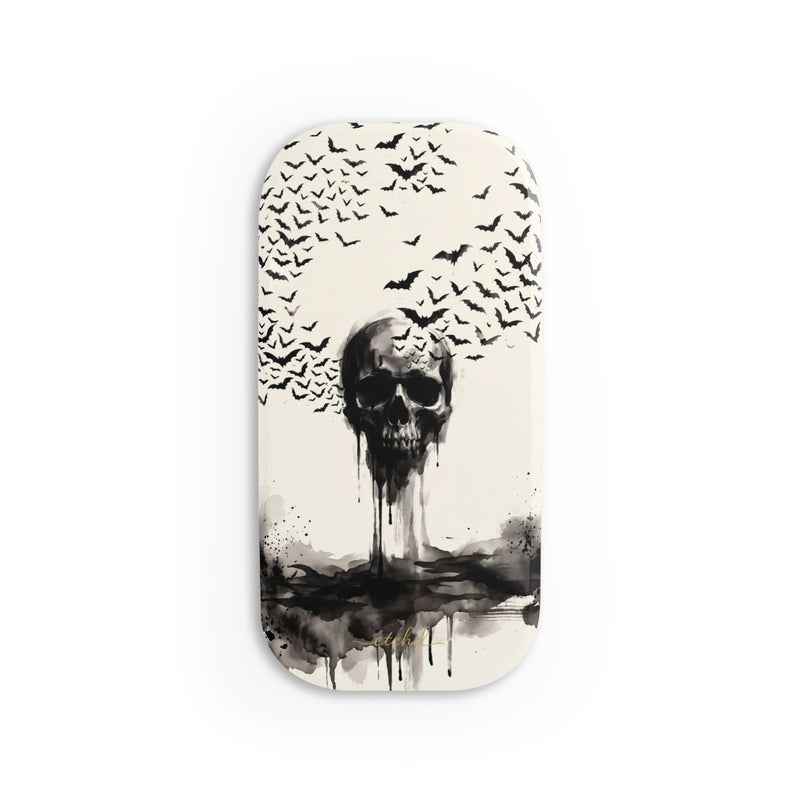 Ink Skull Click-On Phone Grip by etchd