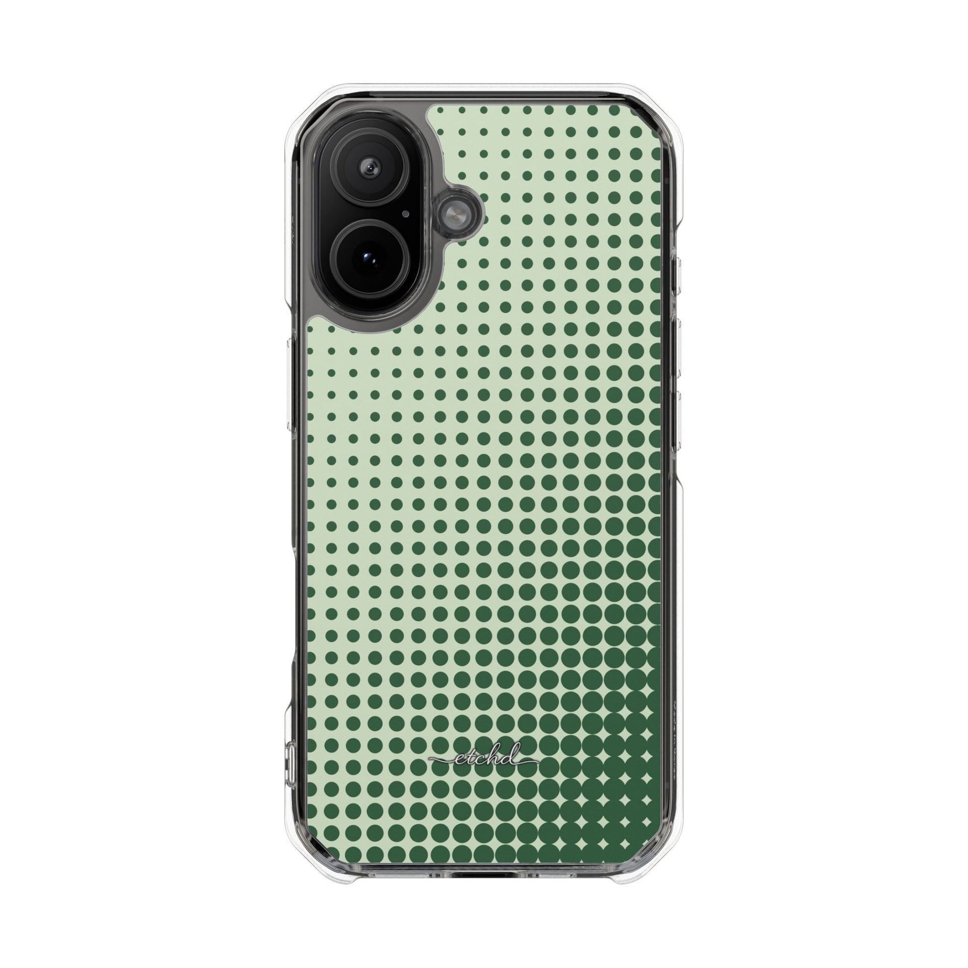 Matcha Halftone Transparente Magnetische Handyhülle-13