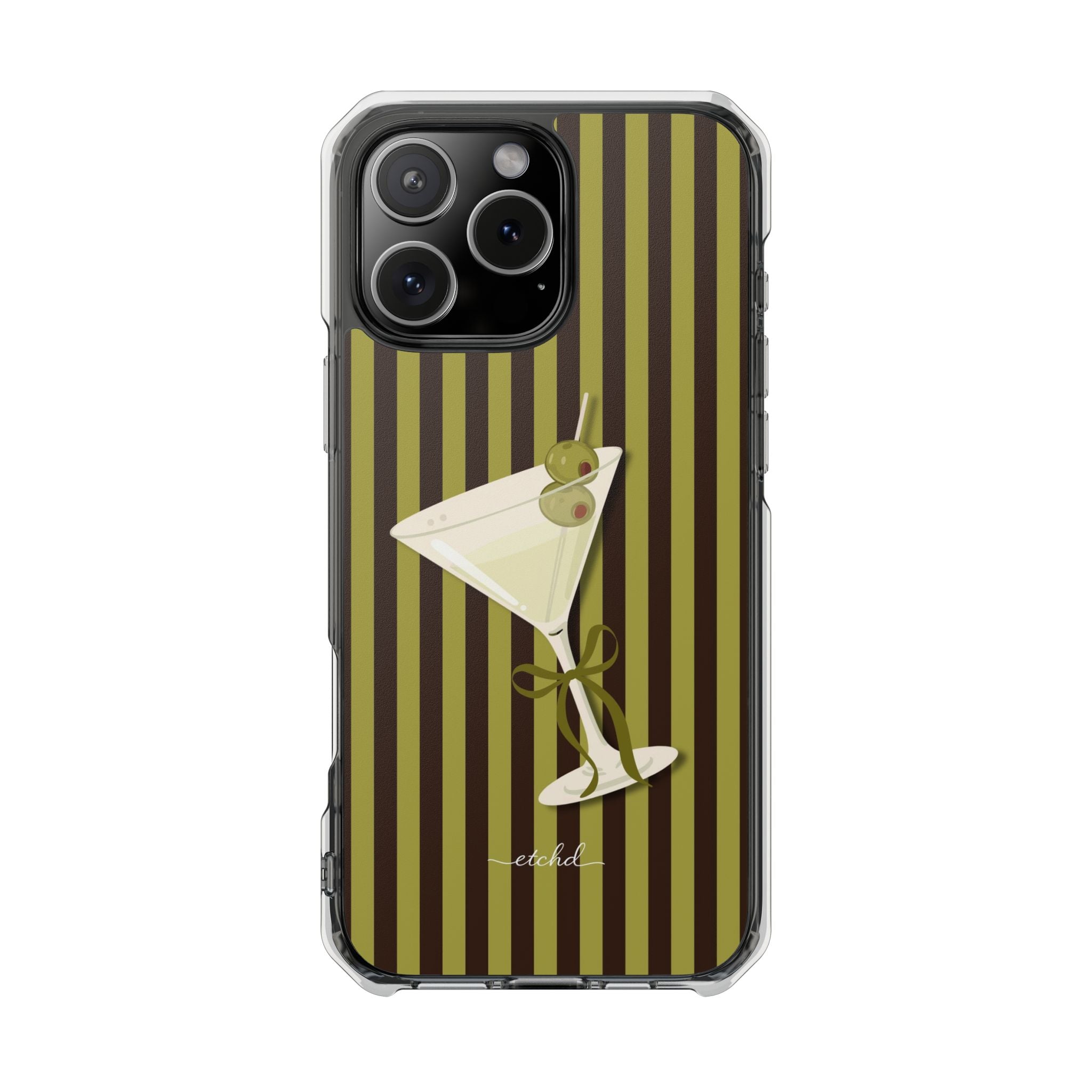 Martini Clear Magnetic Phone Case – designer phone case by etchd