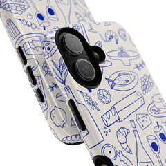 Food Pattern Magnetic Phone Case by etchd, view 87