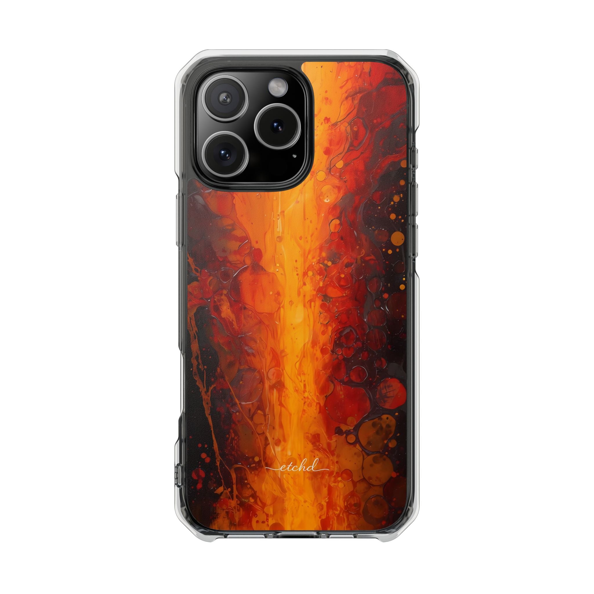 Molten Core Clear Magnetic Phone Case by etchd