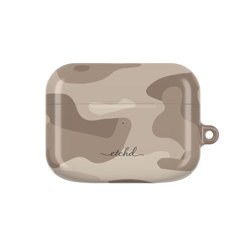 Beige Camo Custodia per AirPods di etchd
