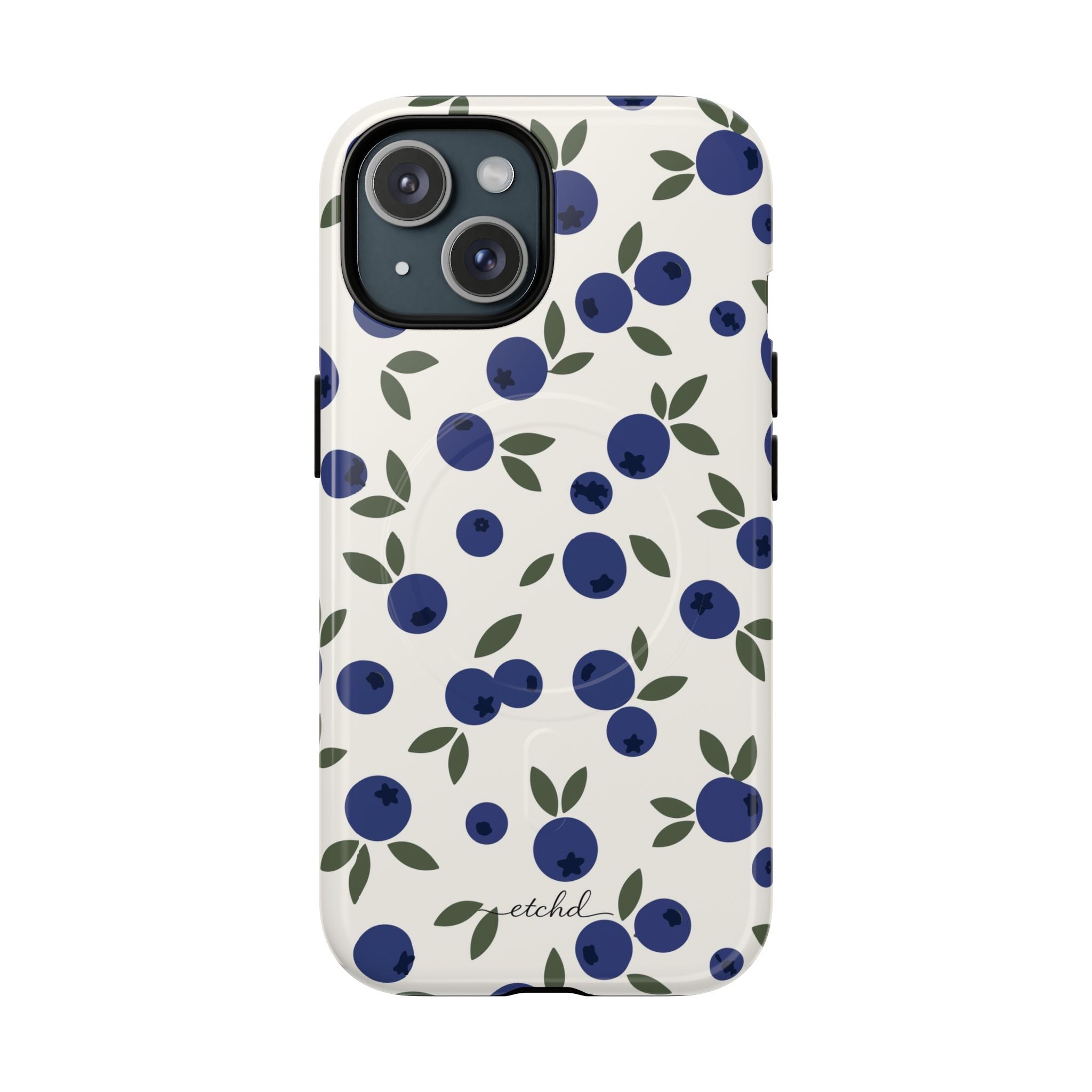 Blueberry Magnetic Phone Case by etchd, view 2