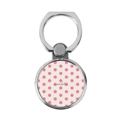 Blush & Cream Polka Dot Classic Ring Holder by etchd