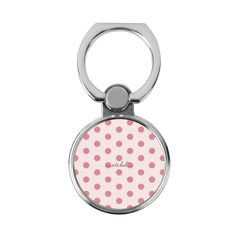 Blush & Cream Polka Dot Classic Ring Holder-zoom-