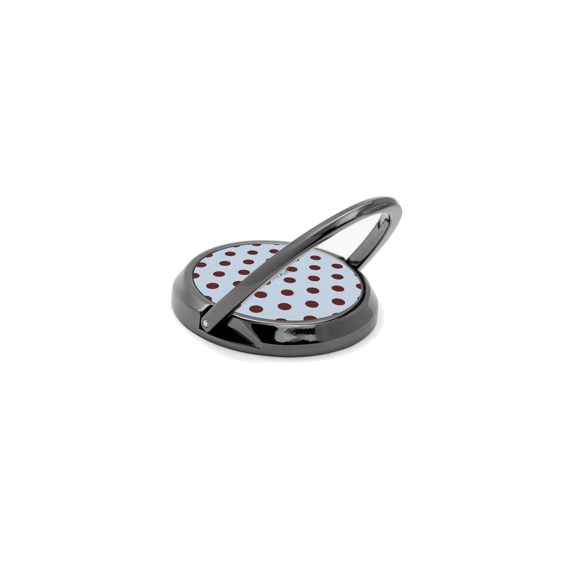 Blue & Cherry Polka Dot Phone Ring Holder by etchd, view 5