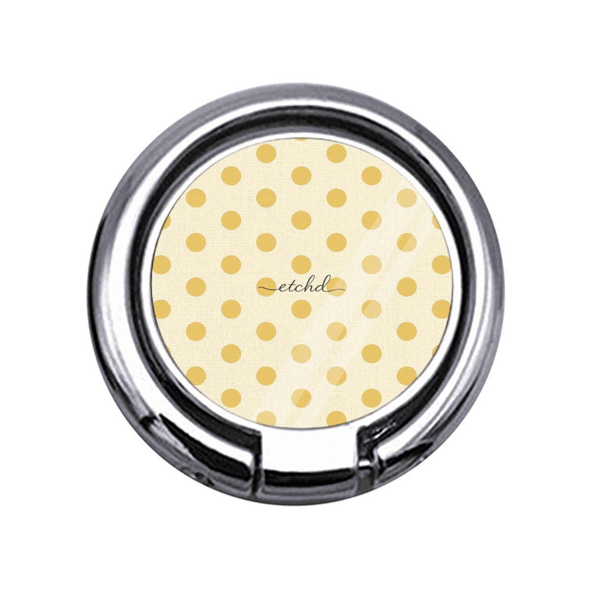 Butter & Cream Polka Dot Slim Ring Holder by etchd
