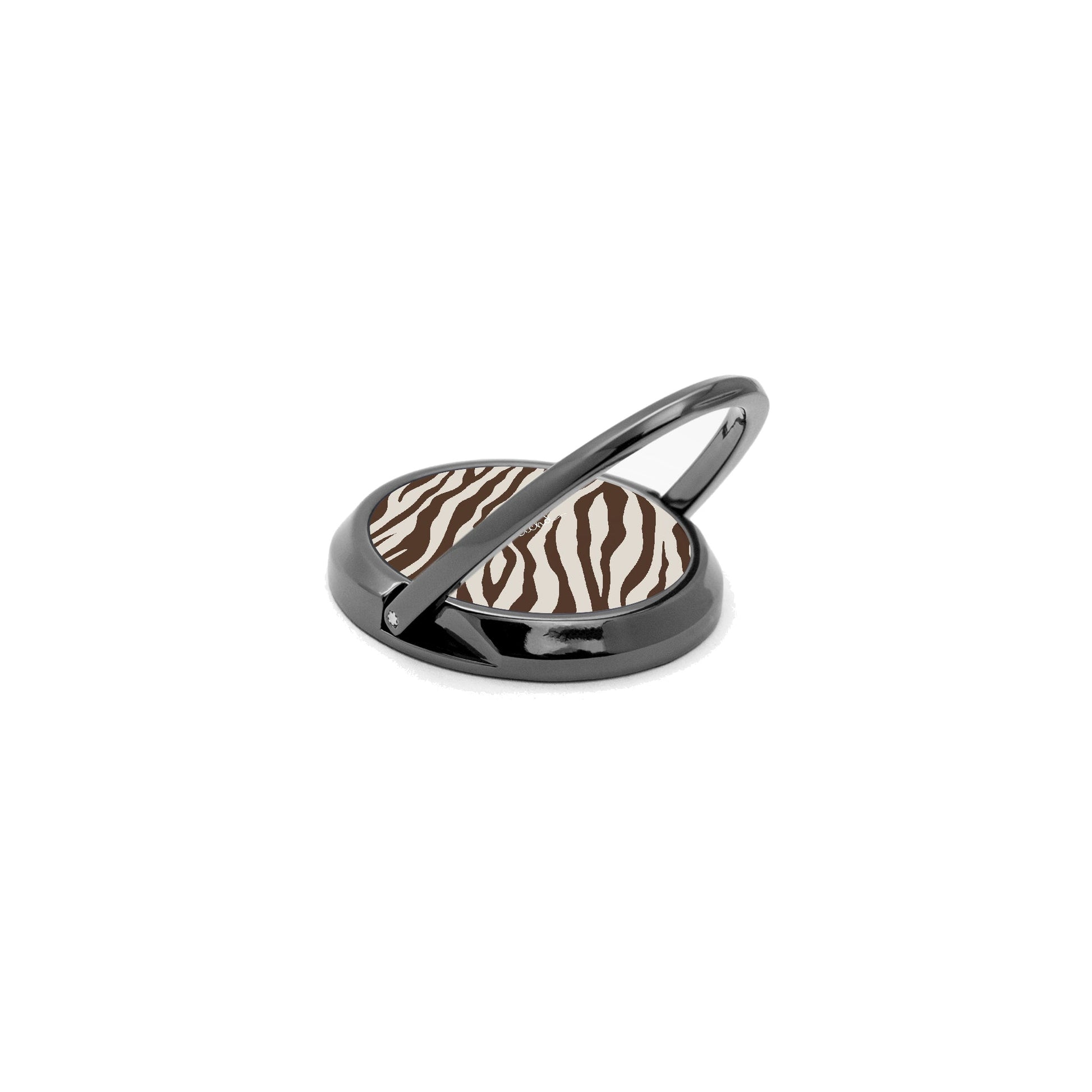 Brown Zebra Phone Ring Holder by etchd, view 5