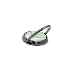 Sage & Cream Striped Diagonal Phone Ring Holder by etchd, view 5