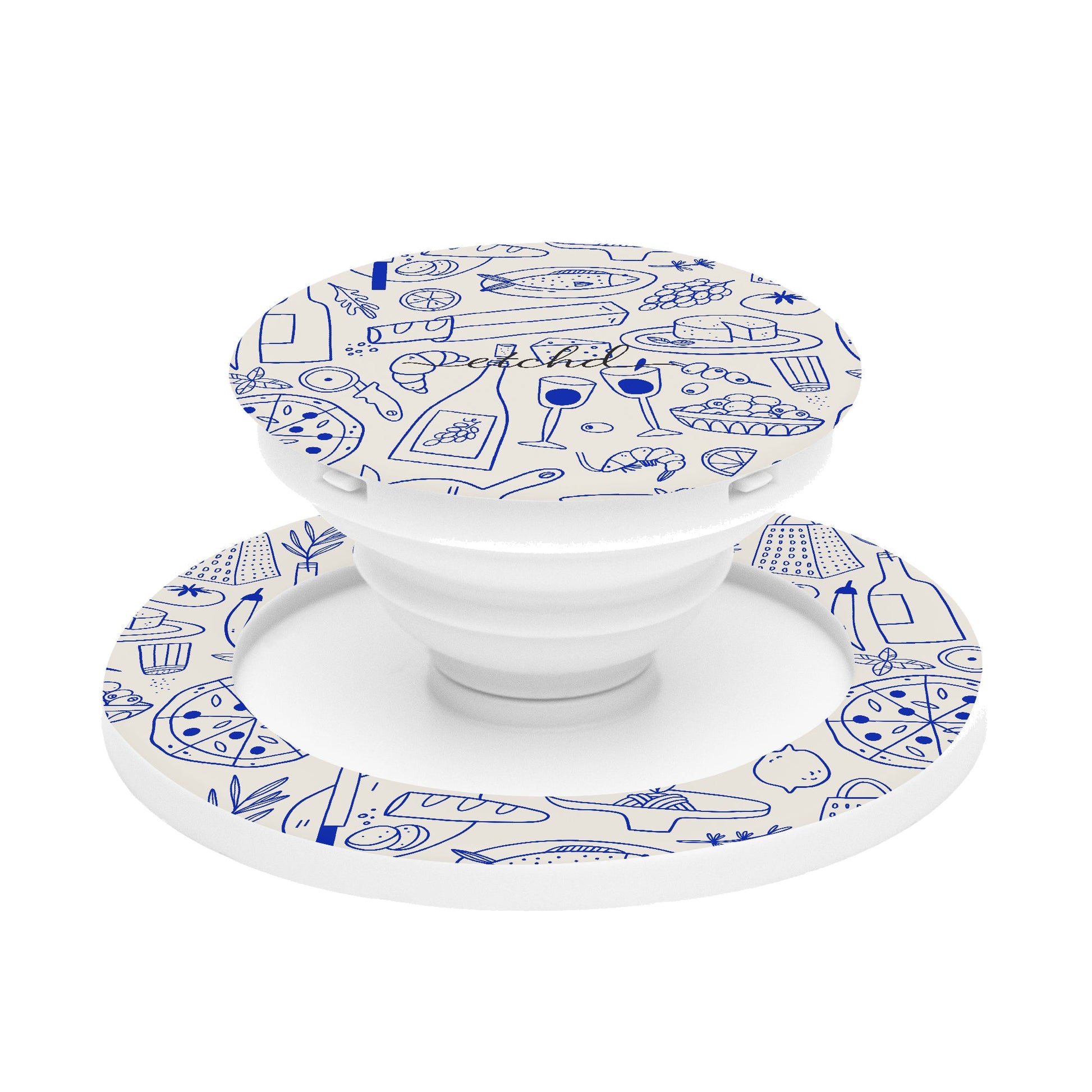 Food Pattern Phone Grip And Stand by etchd