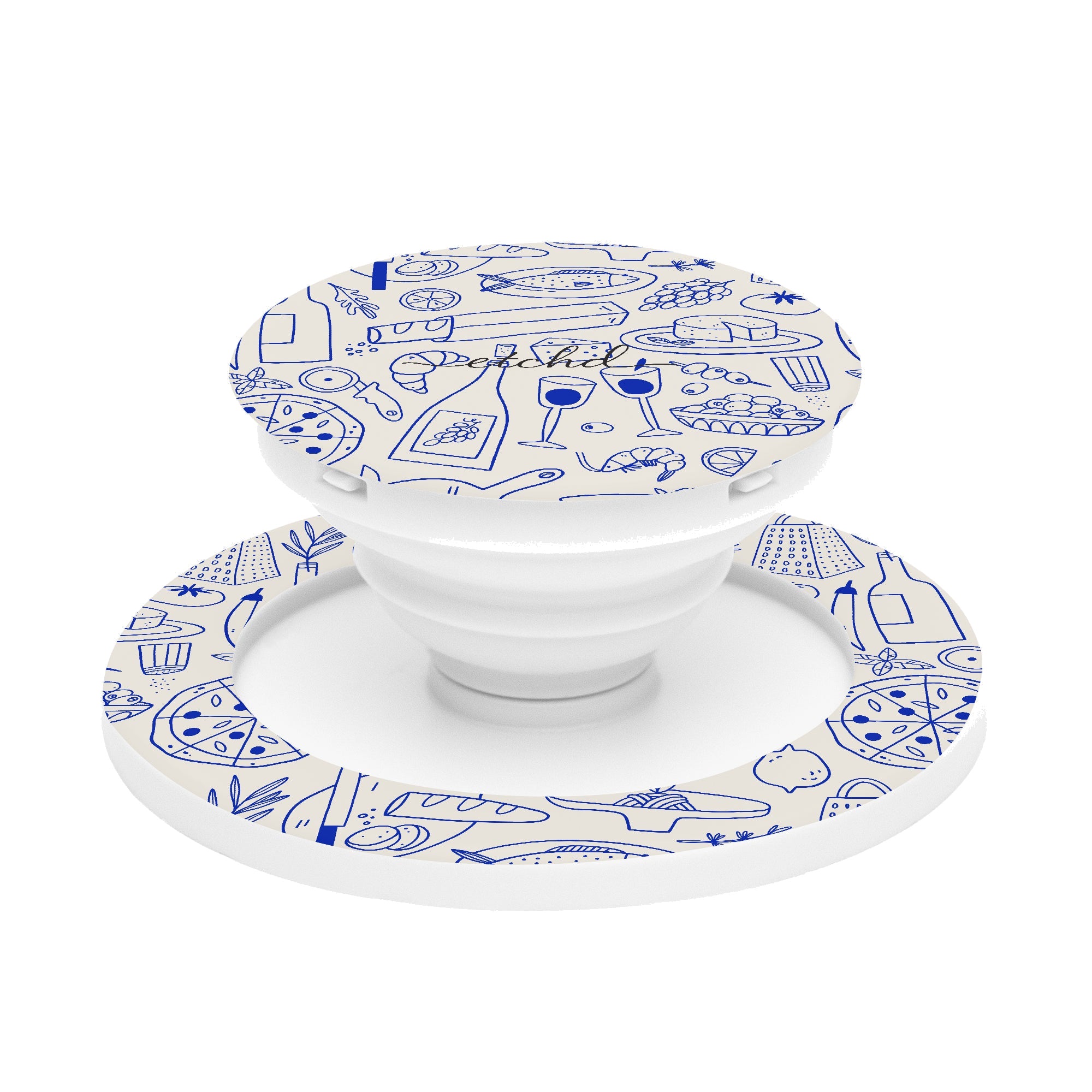 Food Pattern Phone Grip And Stand by etchd