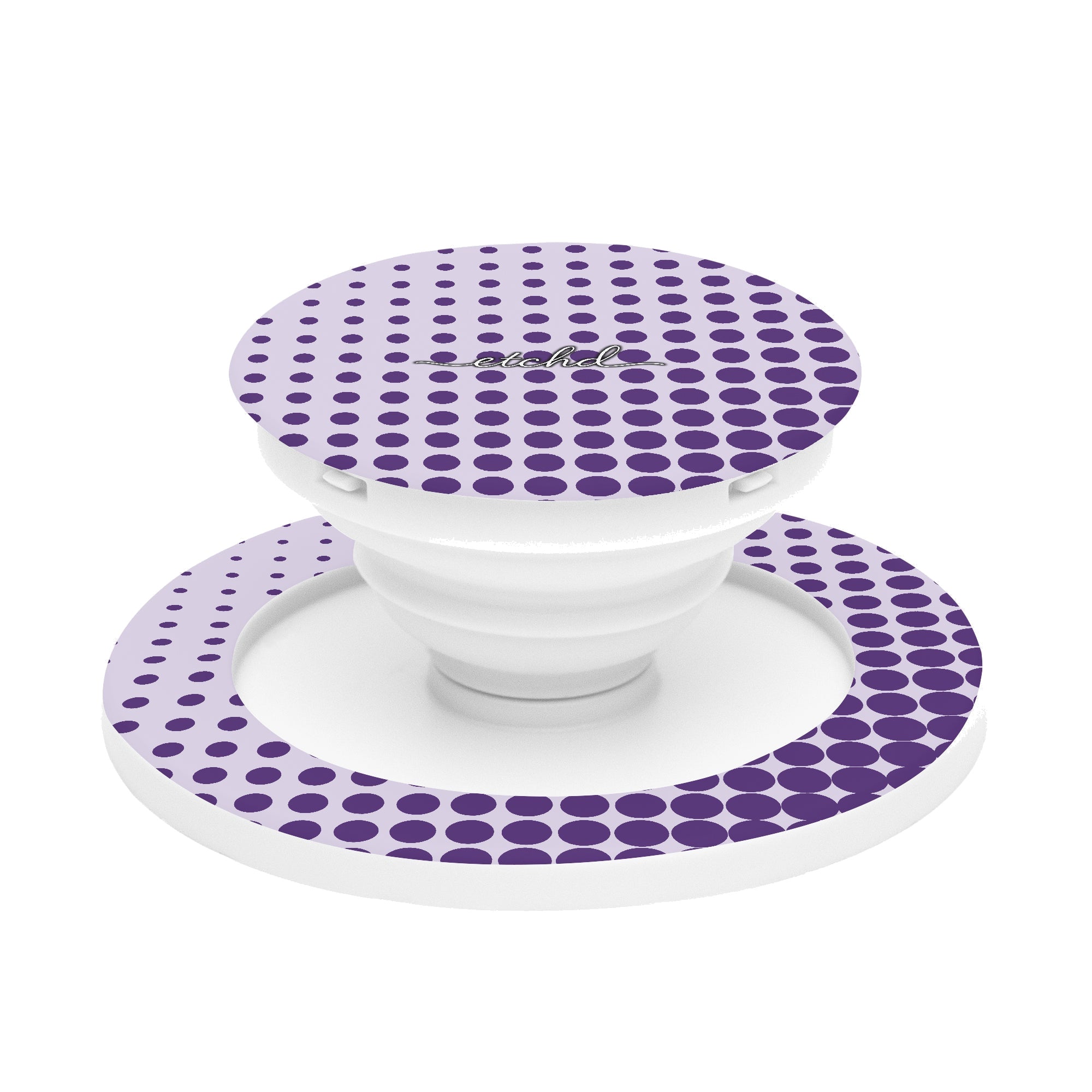 Grape Halftone Phone Grip And Stand by etchd