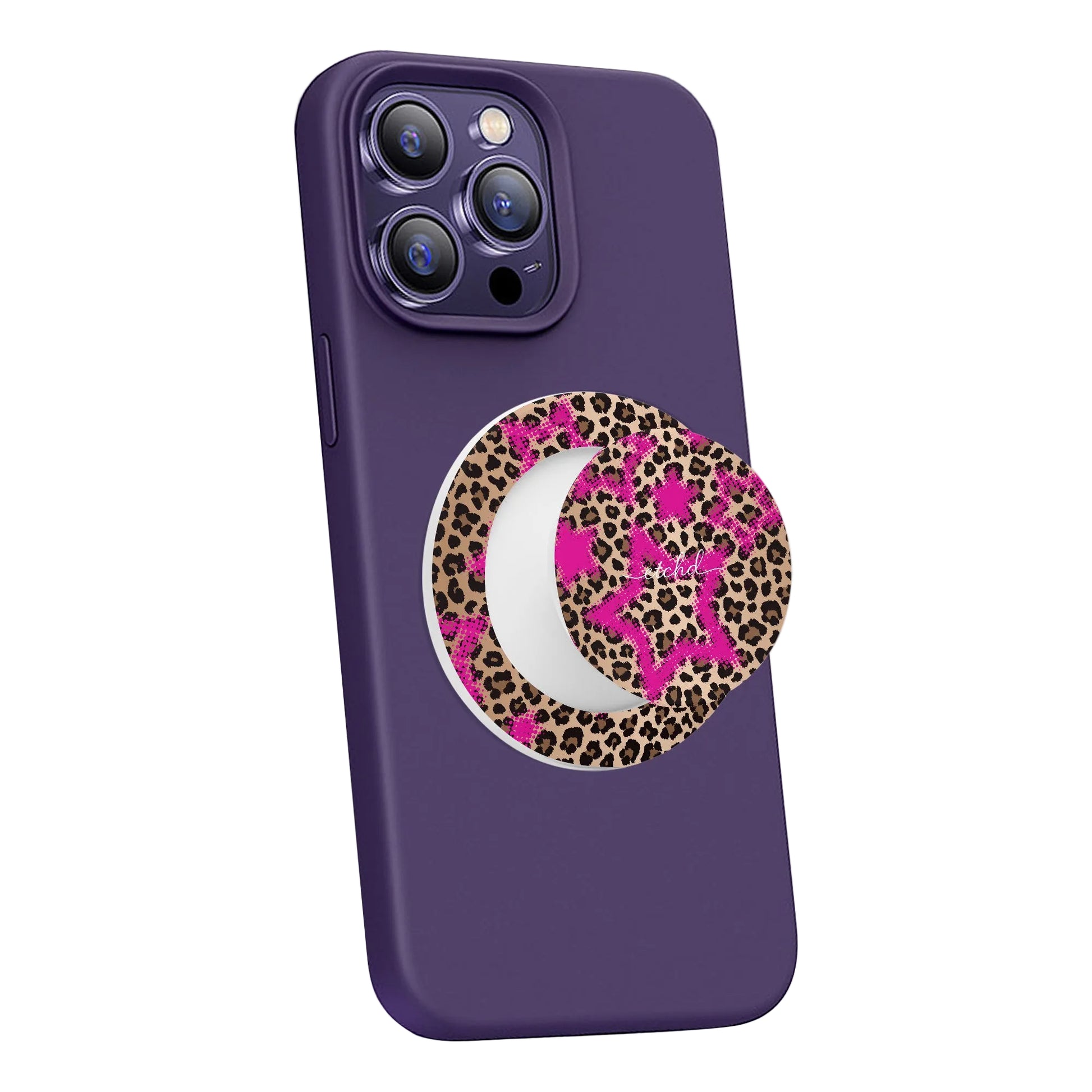 Y2K Leopard Phone Grip And Stand by etchd, view 7