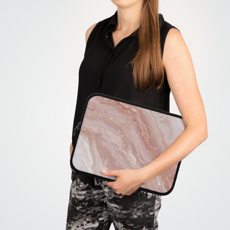 Rose Quartz Laptop Sleeve-zoom-