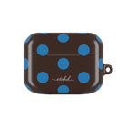 Cerulean & Espresso Polka Dot Custodia per AirPods