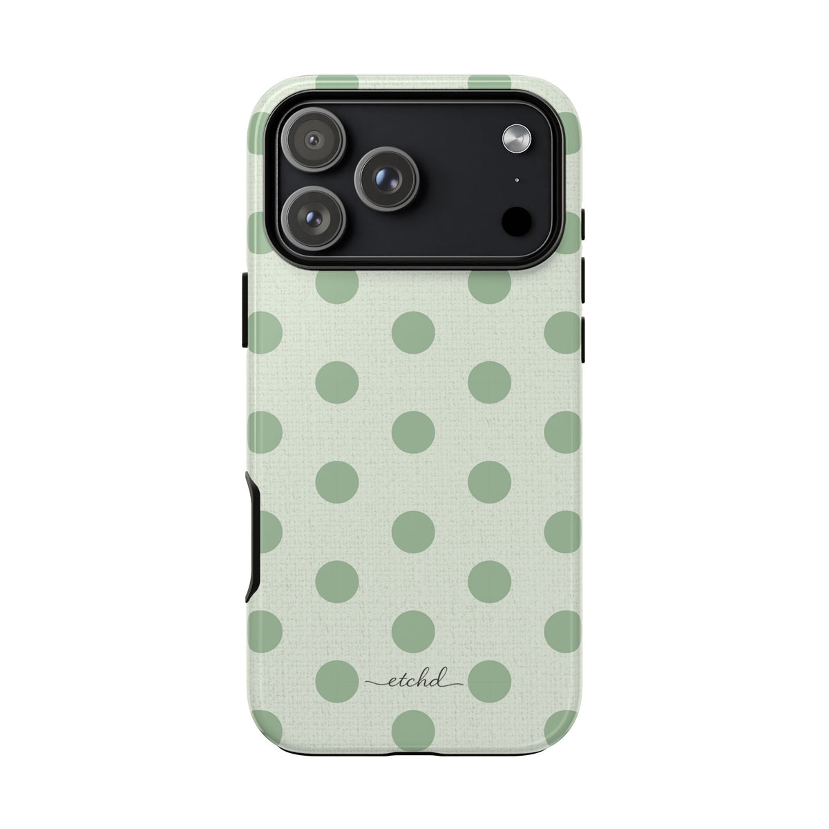 Sage & Cream Polka Dot Phone Case by etchd, view 186