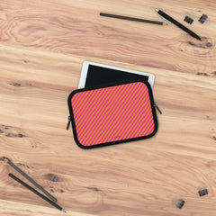 Pink & Orange Striped Diagonal Laptop Sleeve by etchd, view 14