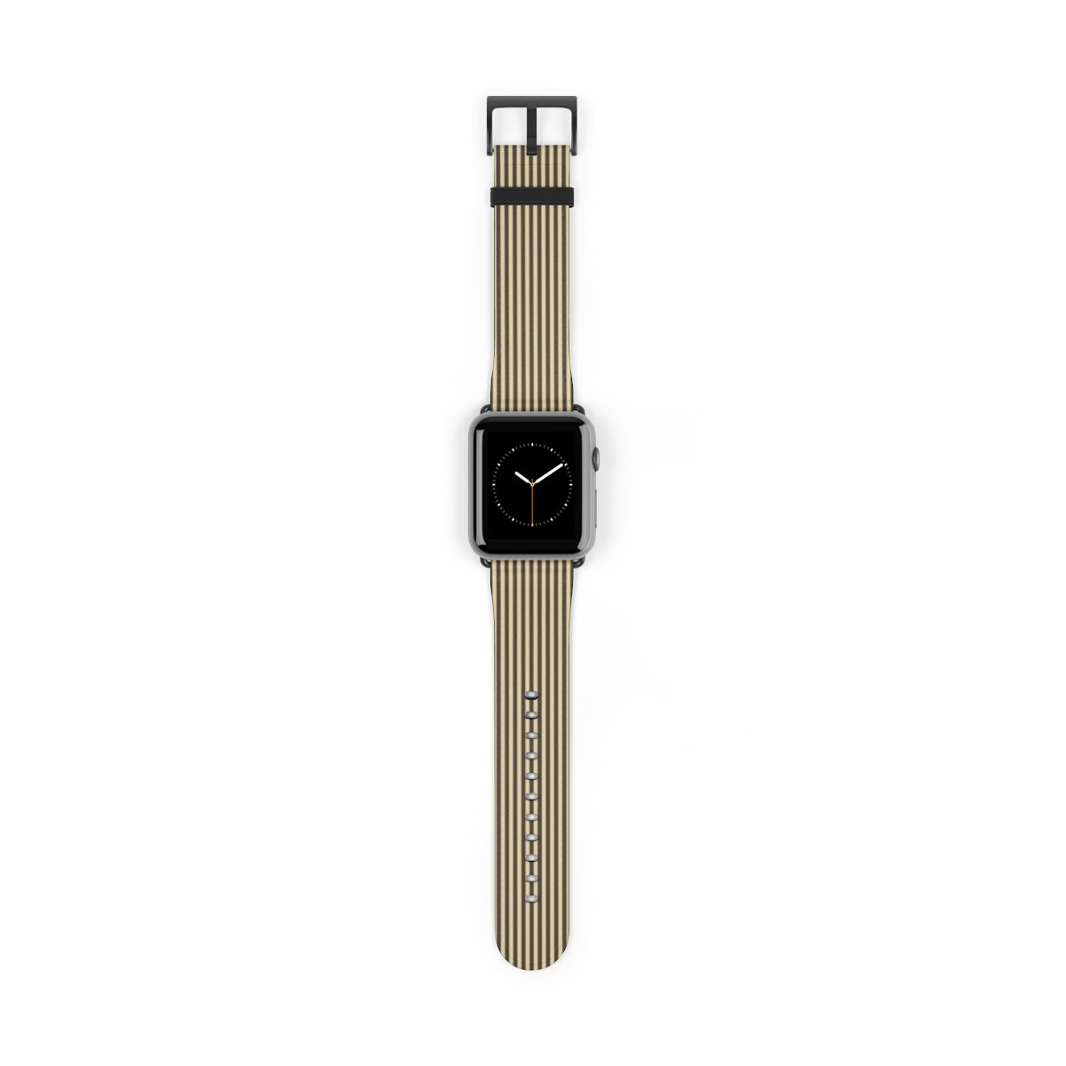 Butter & Brown Striped Cinturino per smartwatch di etchd, vista 2