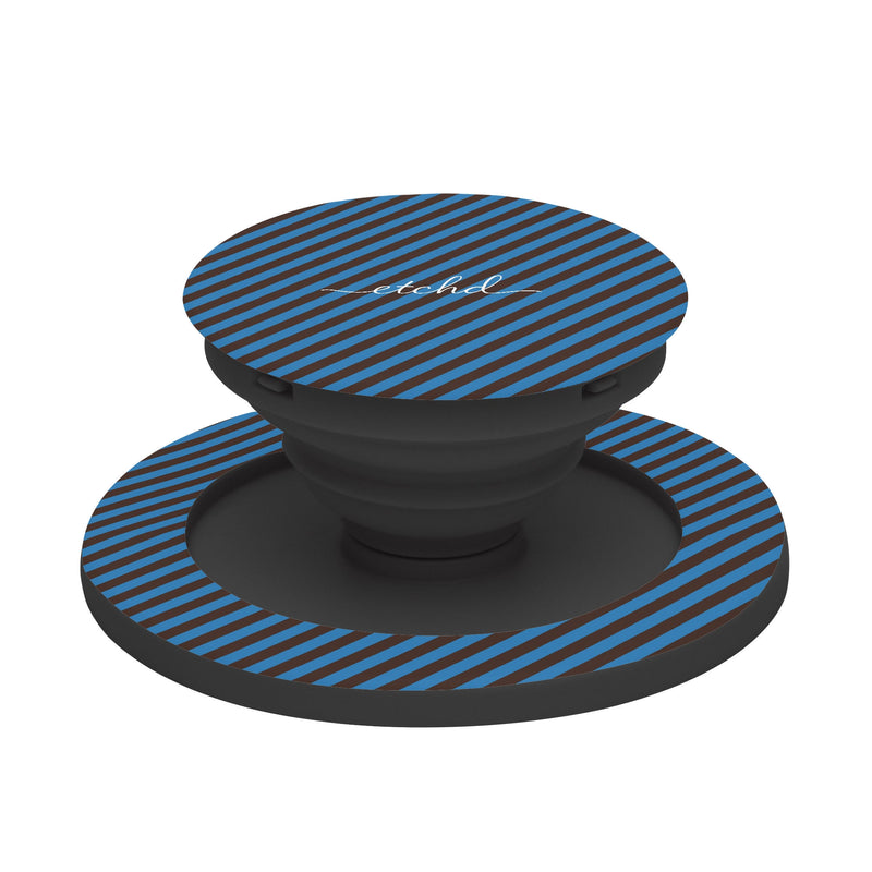 Espresso And Cerulean Diagonal Support et Anneau Téléphone-zoom-