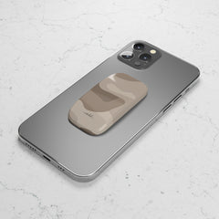 Beige Camo Click-On Phone Grip by etchd, view 4