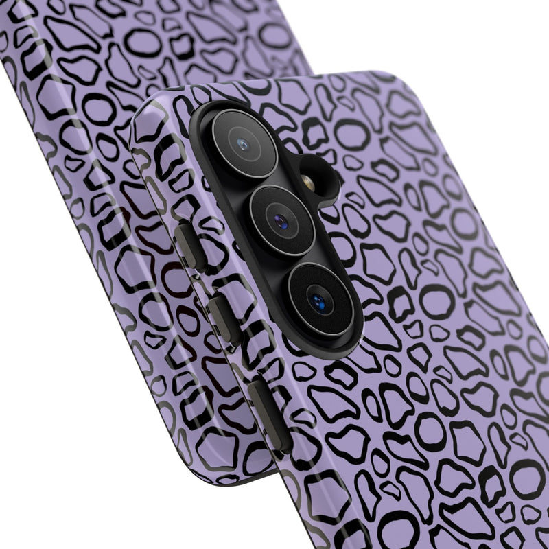 Abstract Print Lavender Phone Case by etchd, view 219