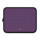 Cobalt & Poppy Gingham Funda para portátil