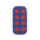 Cobalt & Poppy Gingham Anello clip per telefono