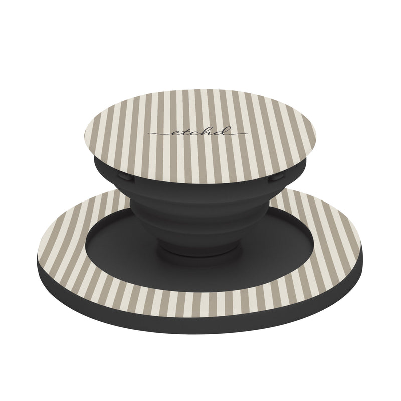 Neutral Striped Phone Grip And Stand-zoom-