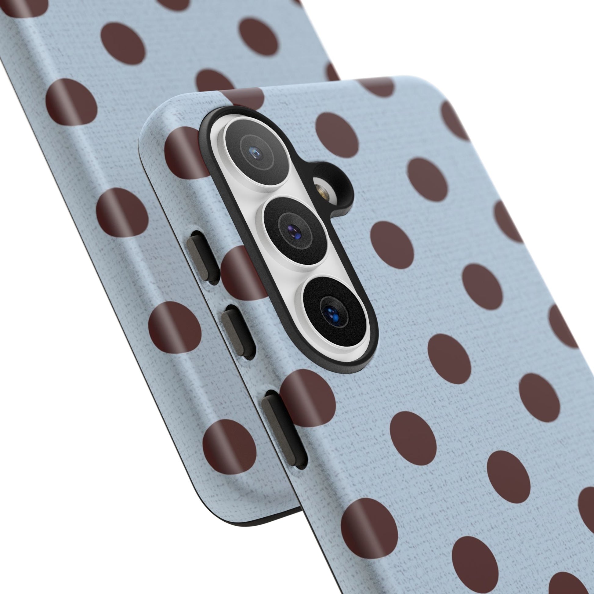 Blue & Cherry Polka Dot Phone Case by etchd, view 74
