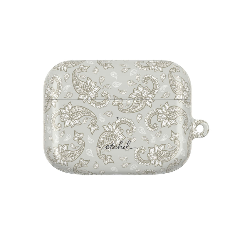 Beige Paisley Funda para AirPods de etchd