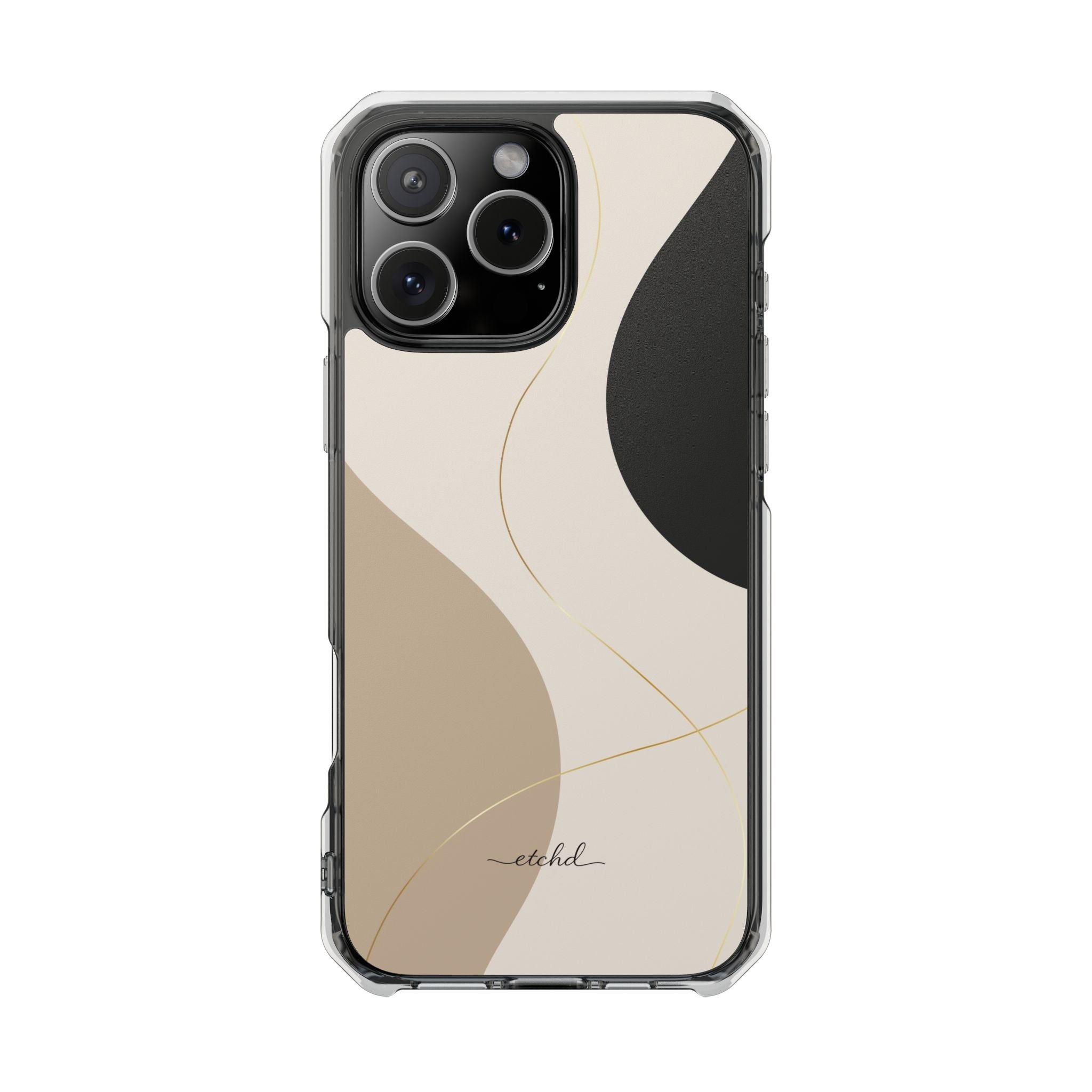 Neutral Curves Clear Magnetic Phone Case by etchd