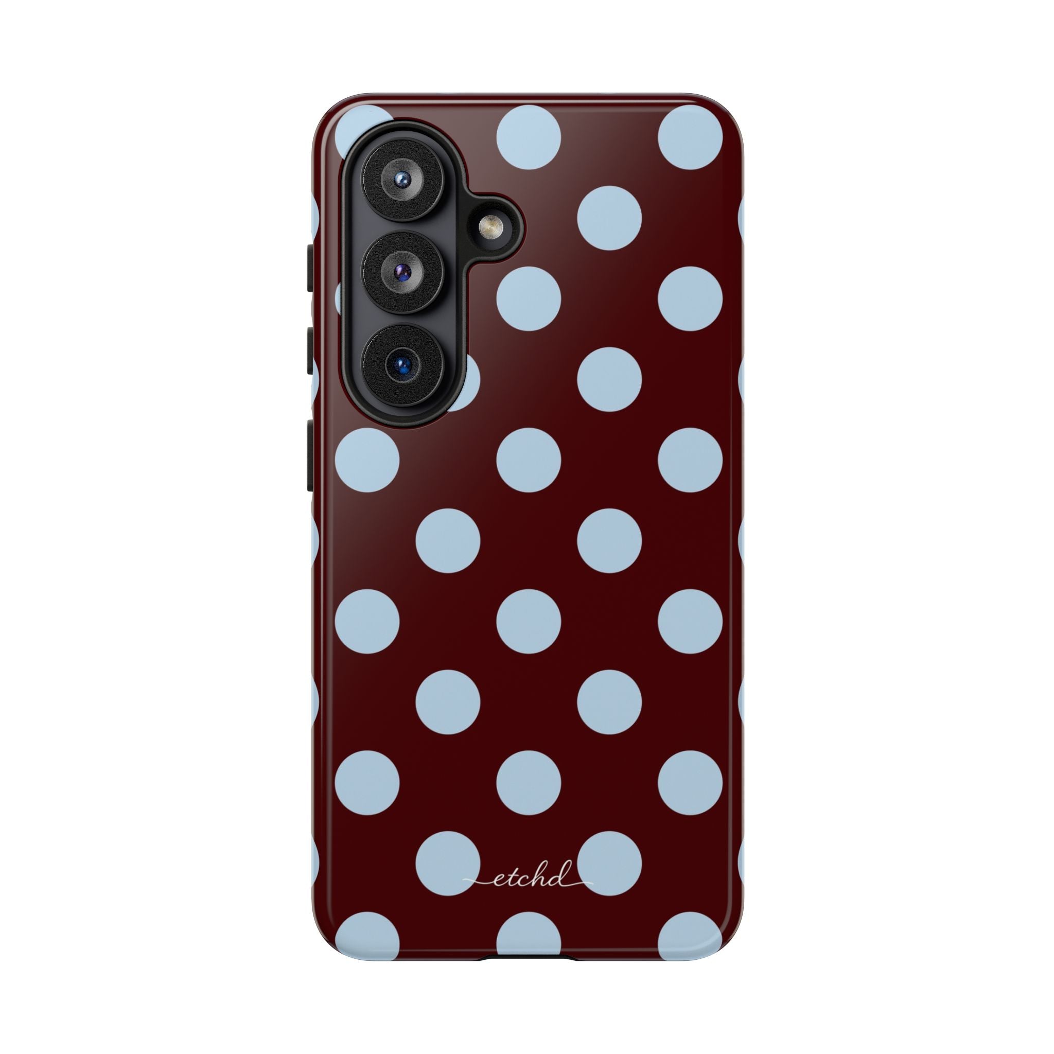 Cherry & Blue Polka Dot Phone Case by etchd, view 61