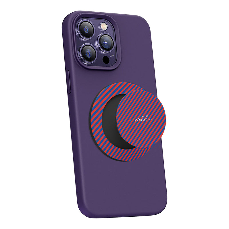 Cobalt And Poppy Diagonal Phone Grip And Stand-zoom-