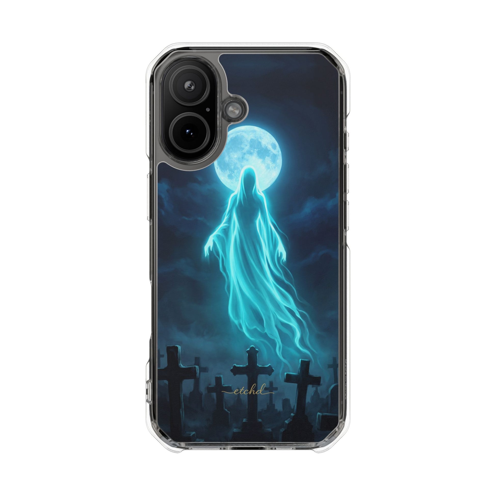 Veiled Spirit Clear Magnetic Phone Case by etchd, view 13