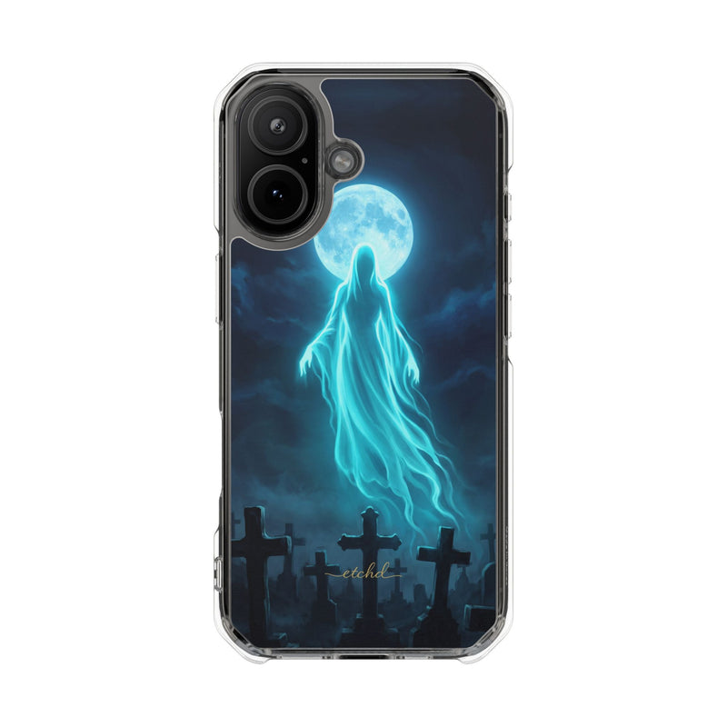 Veiled Spirit Clear Magnetic Phone Case by etchd, view 13