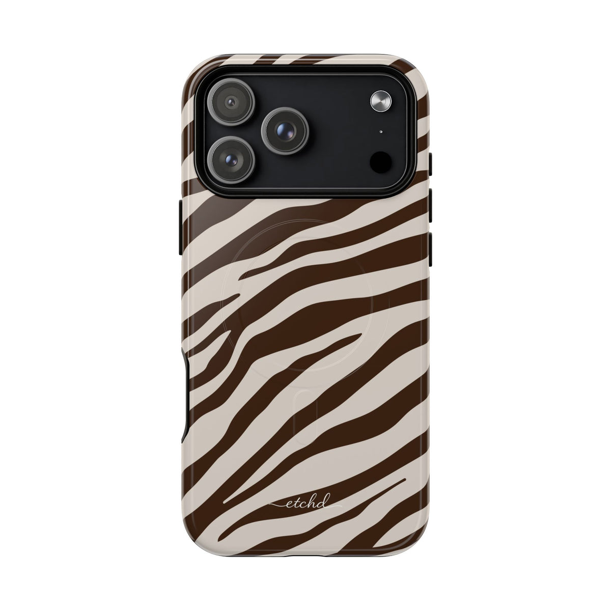 Brown Zebra Magnetic Phone Case by etchd, view 31