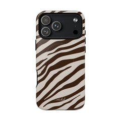 Brown Zebra Magnetic Phone Case by etchd, view 31