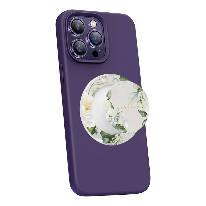 White Roses Phone Grip And Stand-zoom-