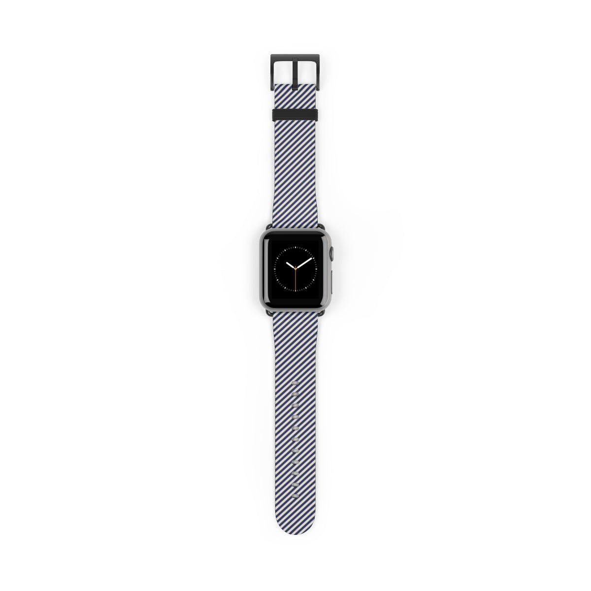 Navy & Cream Striped Diagonal Correa para smartwatch de etchd