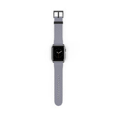 Navy & Cream Striped Diagonal Correa para smartwatch de etchd