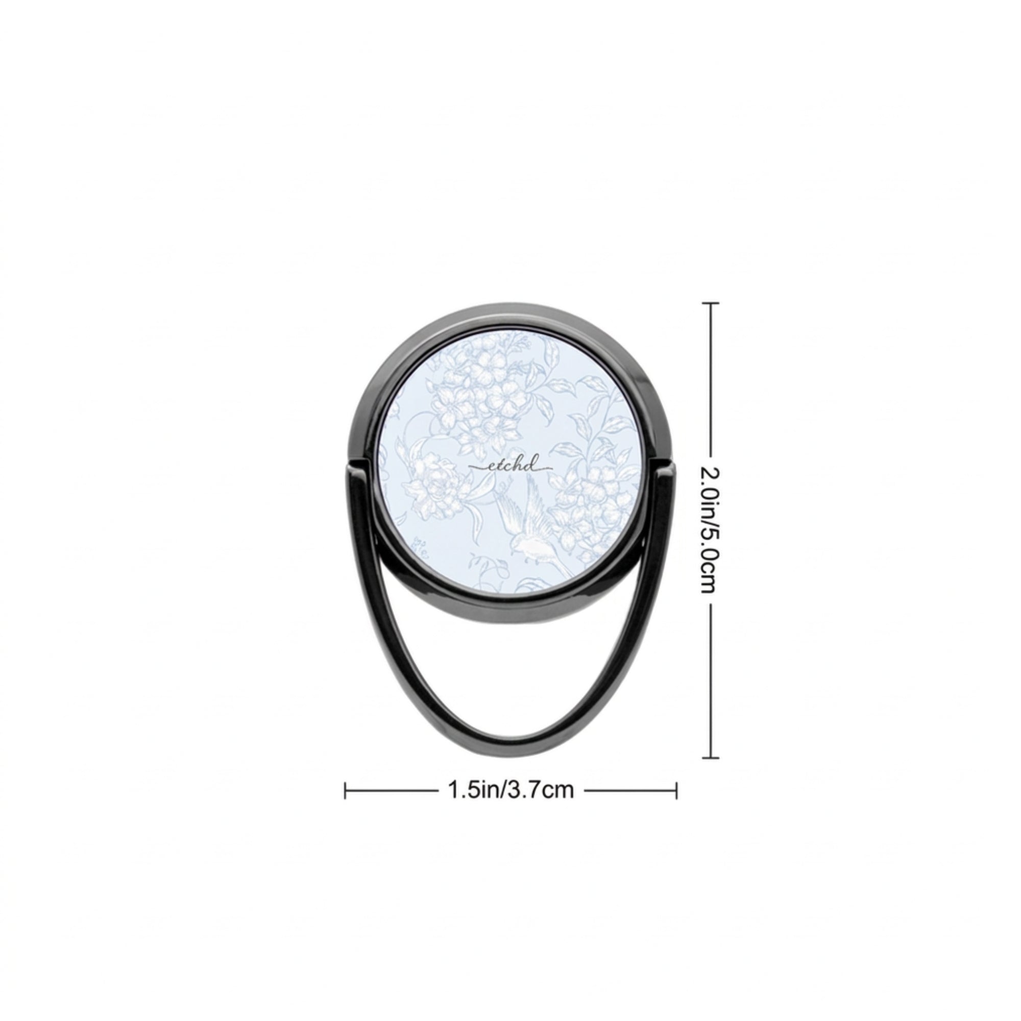 Hummingbird Bloom Phone Ring Holder by etchd, view 3